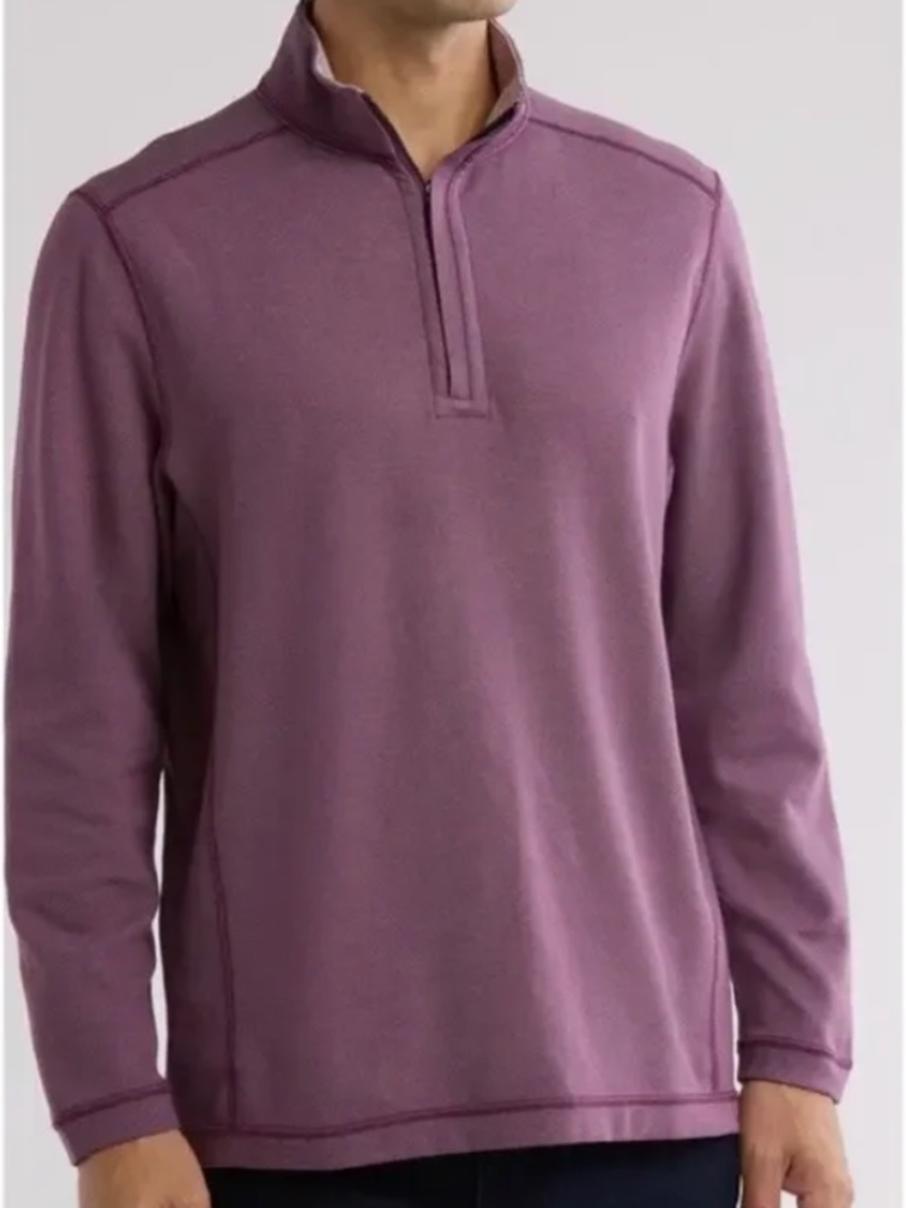 Tommy Bahama Men's Switch it Up Half-Zip Pullover in Matte-Plum NWT Size Medium